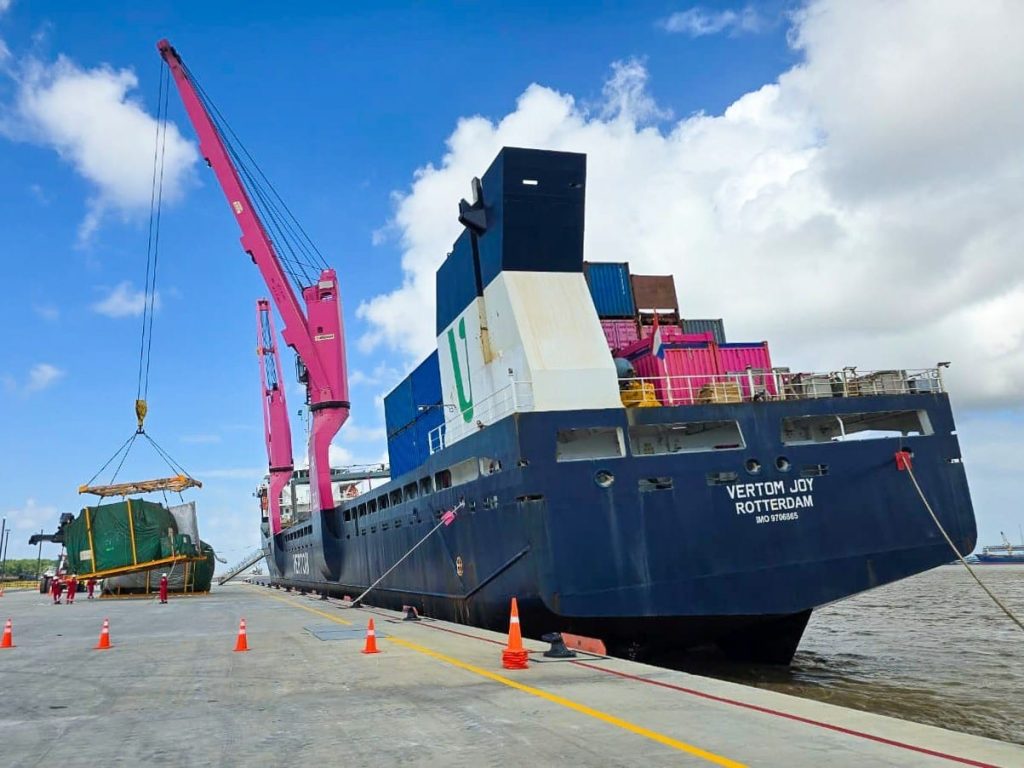 Porto de Georgetown Guiana Foto Governo de Roraima