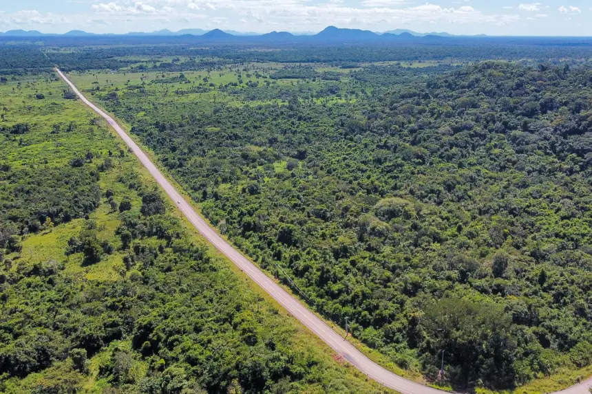 vista aerea estrada para Foto Paulo Cezar Ag Para