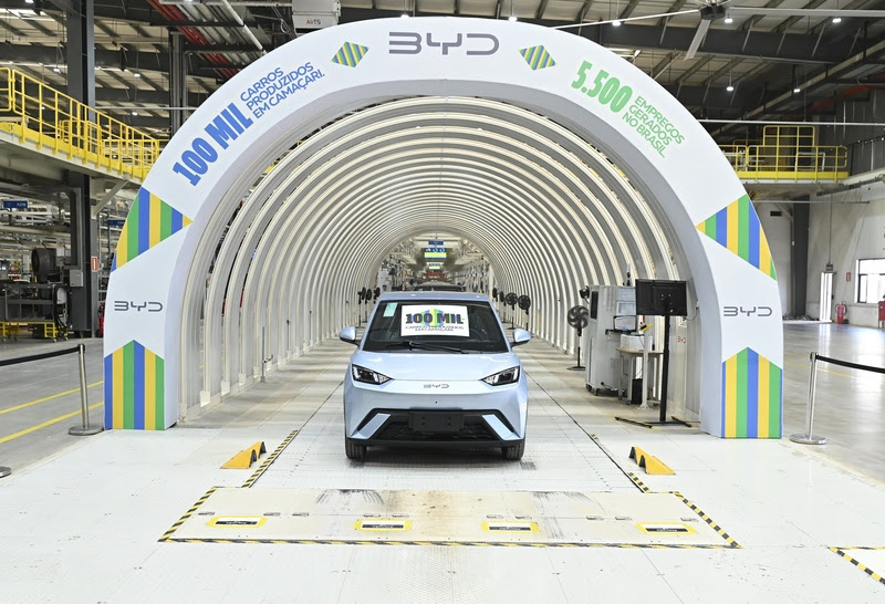 Em 9 meses, BYD alcança marca de 100 mil veículos elétricos produzidos no Brasil 1 producao BYD 1