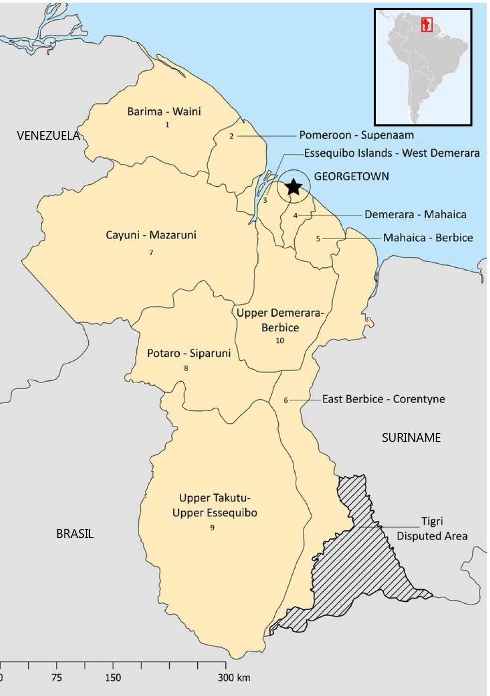 mapa gyiana foto pim amazonia