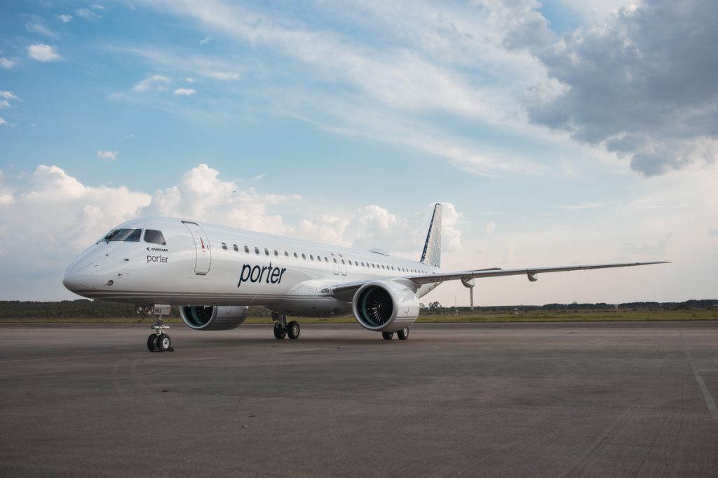 Embraer tem financiamento de mais de R$ 3 bilhões aprovado para exportação de aviões ao Canadá 1 porter airlines divulgacao embraer