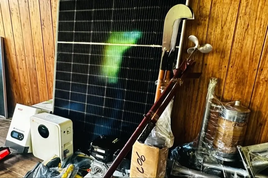 Extrativistas da comunidade Monte Sinai (AP) recebem equipamentos e sistema fotovoltaico para manejo de açaí 2 equipamentos